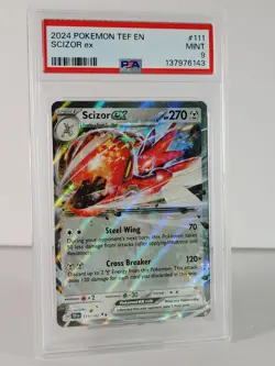 Scizor ex - Holo - Temporal Forces - POKEMON - 111/162 - 2024 - PSA 9 - Image 2