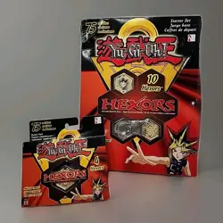 Yu-Gi-Oh! Hexors Battle Tile Game 10 Hex + Booster 4 Hex Sealed w/damage - Image 1