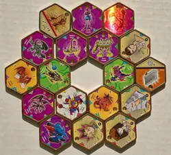 YuGiOh - Hexors Battle Tile Loose Mixed Lot of 18 - Image 1