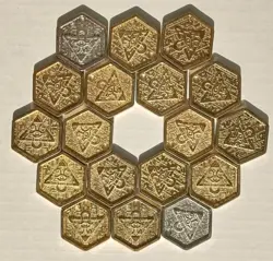 YuGiOh - Hexors Battle Tile Loose Mixed Lot of 18 - Image 2