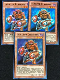 YUGIOH INZEKTOR CENTIPEDE AP01-EN007 SUPER X3 (NM) - Image 1