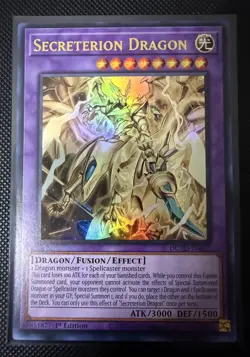 Yu-Gi-Oh! Secreterion Dragon - Ultra Rare 1st Edition NEAR MINT DUAD-EN037 - Image 3