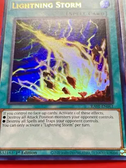 3x Lightning Storm | RA01-EN061 | Ultra Rares | LP | 1st Edition | YuGiOh! - Image 2