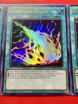 3x Lightning Storm | RA01-EN061 | Ultra Rares | LP | 1st Edition | YuGiOh! - Image 5