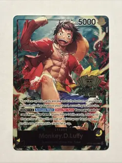 RARE Monkey.D.Luffy ST13-003 2nd Anniversary Tournament Promo NM One Piece TCG - Image 1