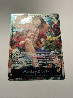 RARE Monkey.D.Luffy ST13-003 2nd Anniversary Tournament Promo NM One Piece TCG - Image 2