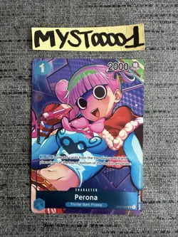 Carte One Piece Perona OP01-077 Box Topper UC Alternate Art English Card - Image 1