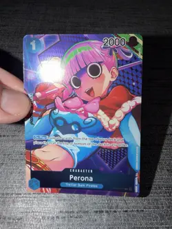 Carte One Piece Perona OP01-077 Box Topper UC Alternate Art English Card - Image 3