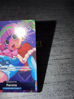 Carte One Piece Perona OP01-077 Box Topper UC Alternate Art English Card - Image 5