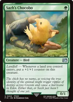 SAZH'S CHOCOBO mtg NM-M Final Fantasy 1 Unc - Image 1