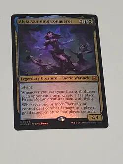 NM - 1 x MTG Alela, Cunning Conqueror - Foil Commander: WoE - Image 1