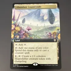 Abundant Countryside Extended Art - ECC 0042 - NM - MTG Magic - Image 1