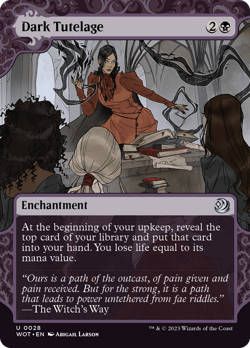 Dark Tutelage #28 | NM FOIL | WOT | Magic MTG - Image 1