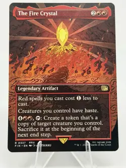 The Fire Crystal (Borderless) Final Fantasy Regular NM Pack Fresh - Image 1