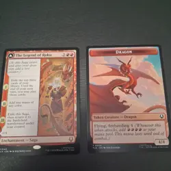MTG The Legend of Roku & Token - NM Avatar the Last Airbender - Image 1