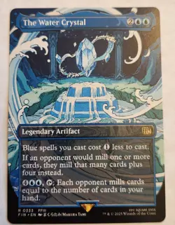 The Water Crystal (Borderless) Final Fantasy Regular Rare NM+ - Image 1