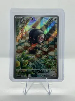 Pokemon Lechonk 209/197 SV03: Obsidian Flames Illustration Rare Full Art Holo - Image 1