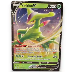 Holo Virizion V SWSH295 Sword & Shield Promo Pokemon TCG Free Shipping - Image 1