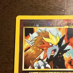 34 Reverse Holographic Entei Black Star Promo 1995 Pokemon Card - Image 3