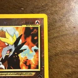 34 Reverse Holographic Entei Black Star Promo 1995 Pokemon Card - Image 4