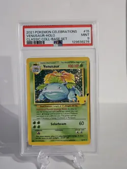 PSA 9 MINT Celebrations Venusaur 15/102 Classic Collection Holo Rare Pokemon - Image 1