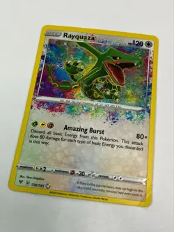 Pokemon Card - Rayquaza - 138/185 - 2020 - Vivid Voltage - MP! - Image 1