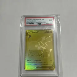 2021 Pokemon SWSH BSP Ultra Premium Coll Celebrations #145 Pikachu V FA PSA 9 - Image 1