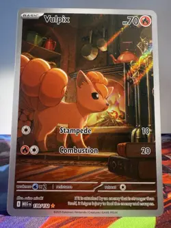 Vulpix 138/132 - Pokemon Mega Evolution Illustration Rare IR Full Art Holo NM - Image 1