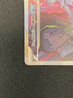 Pokemon Team Rockets Mewtwo EX Full Art 231/182 English, NM Condition - Image 4