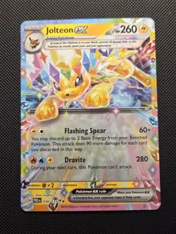 Pokemon TCG Jolteon EX 030/131 Double Rare Holo Prismatic Evolutions - Image 1