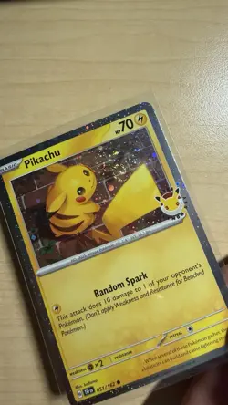 Pikachu 051 /162 Stamped 2026 Pokemon Day 30th Anniversary Promo Cosmos w/ SWIRL - Image 2