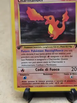 Pokemon Charmander Card 1st Edition Italian Team Rocket 50/82 Vintage - Image 5