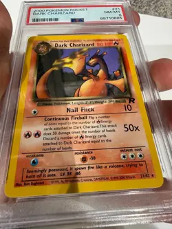 PSA 8 Pokemon Dark Charizard Non-Holo 21 Team Rocket - Image 5