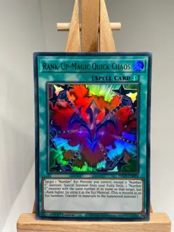 Rank-Up-Magic Quick Chaos - Green Ultra Rare 1st Edition DLCS-EN044 NM YuGiOh - Image 1