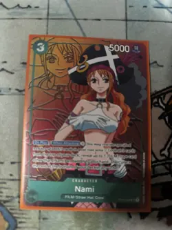 One Piece Nami OP02-036 Paramount War Alt Art Parallel NM - Image 1