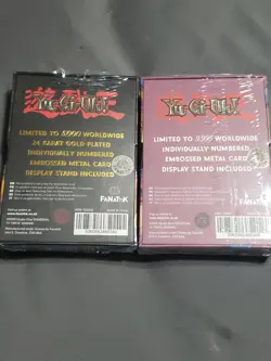 Yu-Gi-Oh Dark Magician Girl Silver + Dark Magician Girl 24K Gold Plated Card - Image 2
