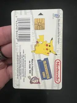 1999 Pokemon Snap Blockbuster Video Smart Card Pikachu Nintendo Promo - Image 2