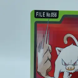 Pokemon Cards Bandai Carddass Mankey File No.056 1997 EX Japanese i746 - Image 2
