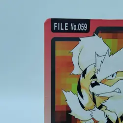 Pokemon Cards Bandai Carddass Arcanine File No.059 1997 Poor Japanese i745 - Image 2