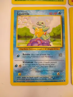 Pokemon Base Set Starters - Bulbasaur Charmander Squirtle Pikachu - Exact Cards! - Image 4