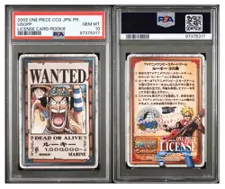 One Piece Bandai Tournament 2002 License-Card Rookie Wanted Psa 10 Vintage - Image 1
