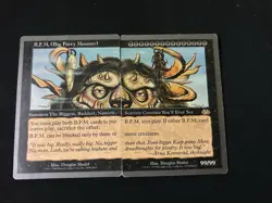 B.F.M. (Big Furry Monster) Unglued MTG Reg (Two Cards #28 & #29) Lightly Played - Image 1
