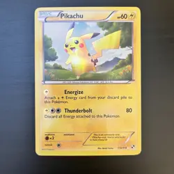Pokemon Pikachu - 115/114 - Black and White Secret Rare Card - MP - Image 1