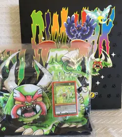 MetaZoo x Dim Mak Hodag Full Holo Rare Promo Card + T Shirt L In Hand - Image 1