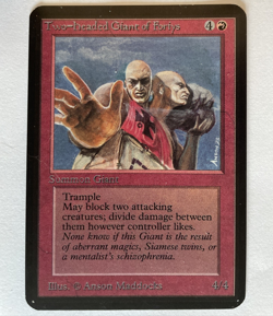 MTG Magic The Gathering LP ALPHA Two-Head Giant of Foriys - Image 1