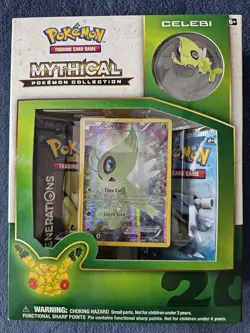 Pokemon TCG 20th Anniversary Celebi Mythical Pokemon Collection Box - Image 1