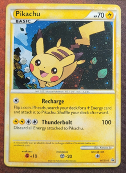 Pokemon TCG: 2010 HGSS Black Star Promo Pikachu HGSS03 NM - Image 1