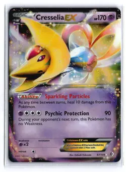 Pokemon CRESSELIA EX 67/149 Ultra Rare Holo (Boundaries Crossed) HP/Heavy Play - Image 1