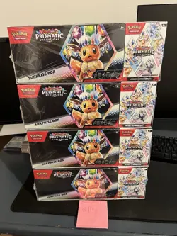 Sams Club Pokemon Prismatic Evolutions Surprise Boxes & Booster Bundles Lot Of 4 - Image 1
