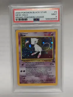 Pokemon 2000 Promo Black Star League #9 Mew-Holo Card - Image 1